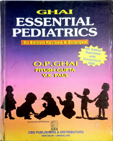 OP Ghai Essential Pediatrics Book Cover